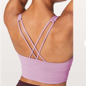 Lululemon Free To Be Bra Long Line Lilac Quartz